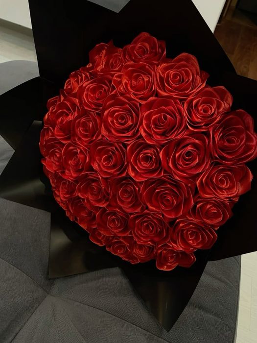 Букети з атласних стрічок на заказ