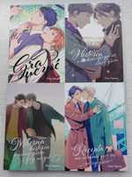 Zestaw 4 mang "Gra uczuć" + 3 sequele serii gatunek yaoi boys love BL