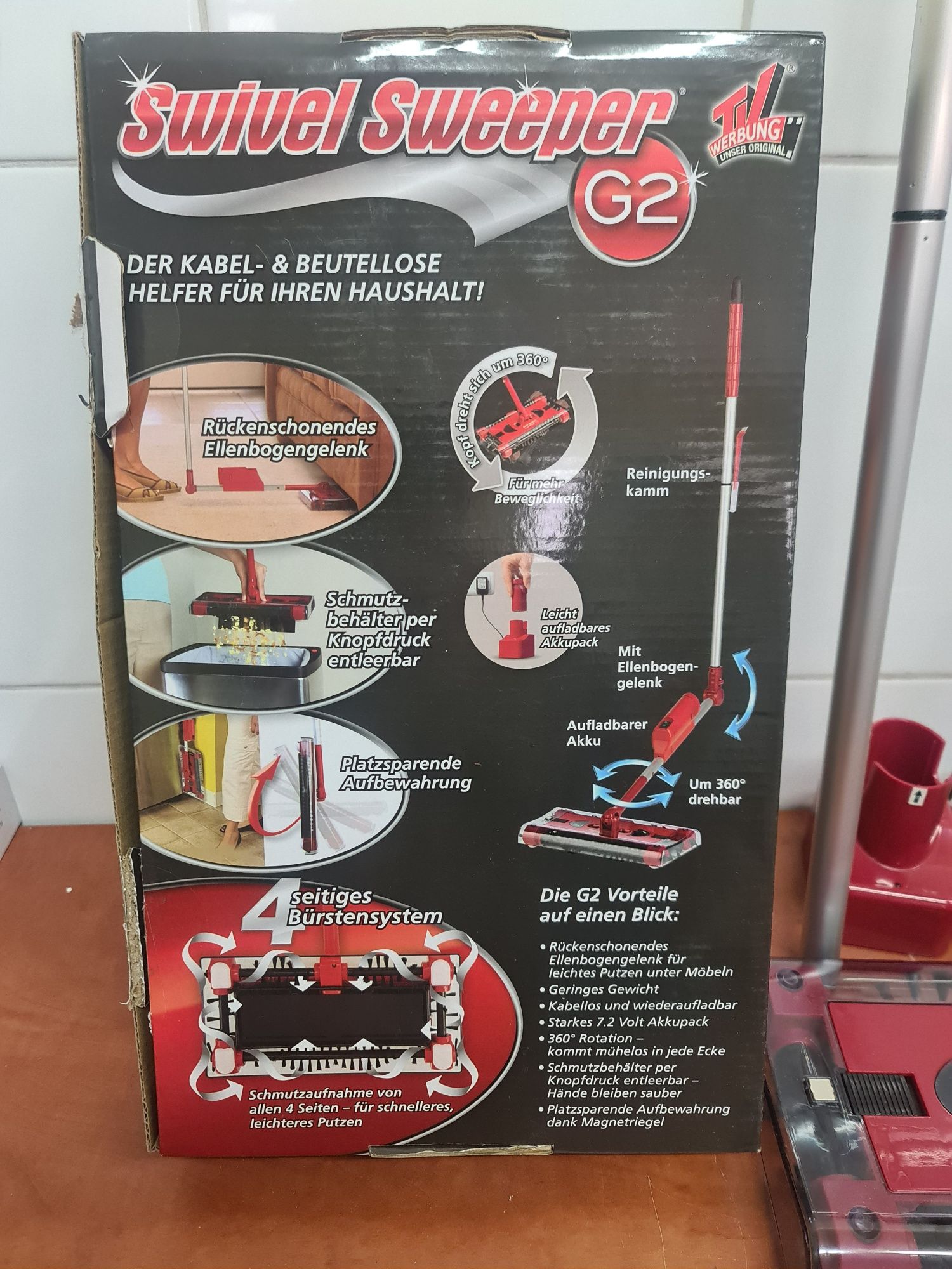 Swivel Sweeper akumulatorowa miotła bezprzewodowa bezworkowa