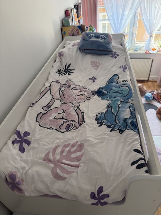 Łóżko piętrowe Zuzia z biurkiem i szafa w zabudowie 200x80