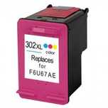 Tinteiro Compatível HP 302XL Colorido (F6U67AE)