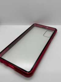 2w1 Obudowa Etui Case Zamykany ze szkłem ochronnym Samsung A41 kod 115