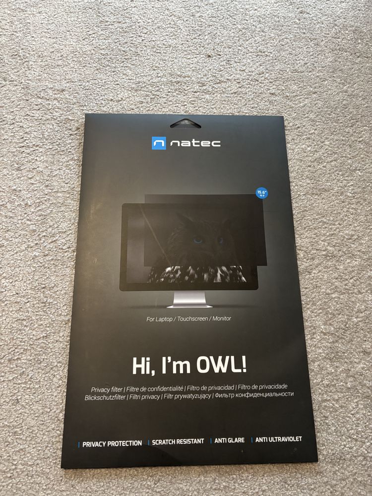 Filtr prywatyzujący Natec Owl 15.6” 16:9