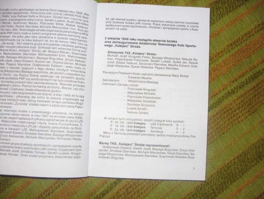 50 lat KKS "KOLEJARZ" Stróże 1999 - OKAZJA!!!