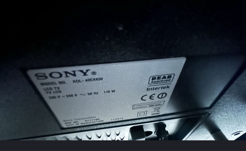 TV Sony Bravia KDL-40EX650 40 cali
