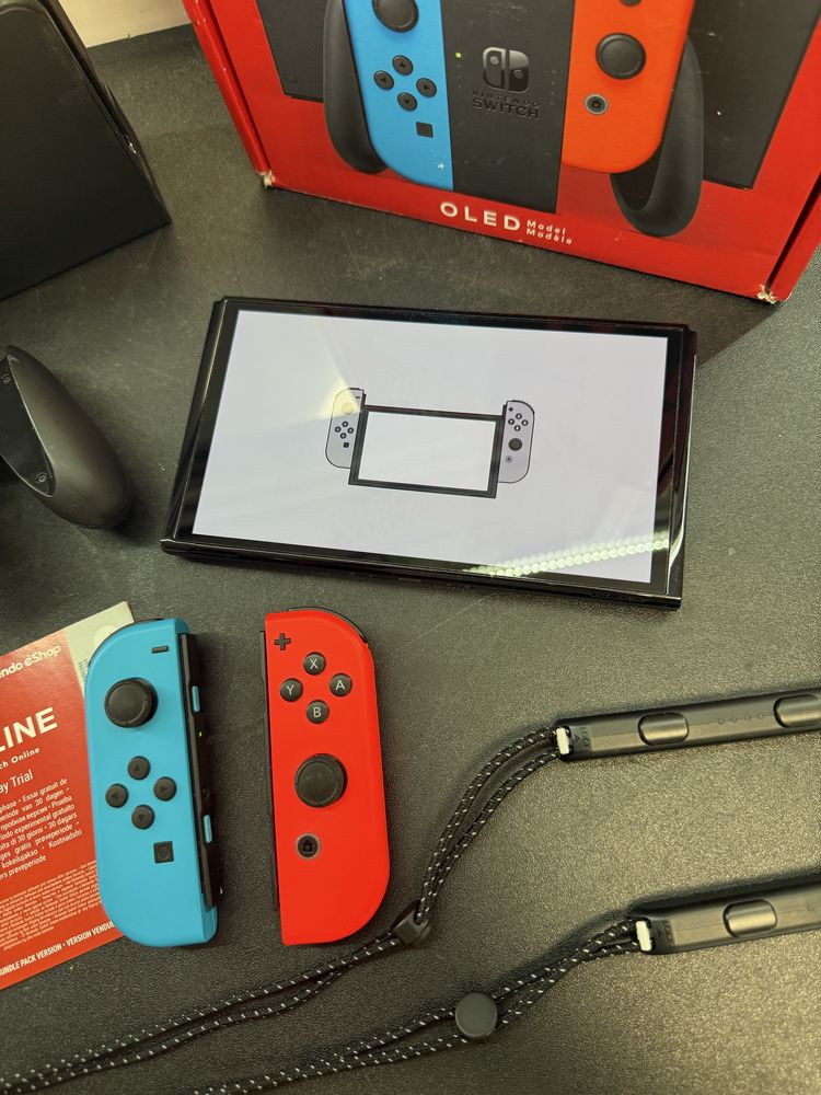 Konsola Nintendo Switch OLED, Komplet, idealny stan