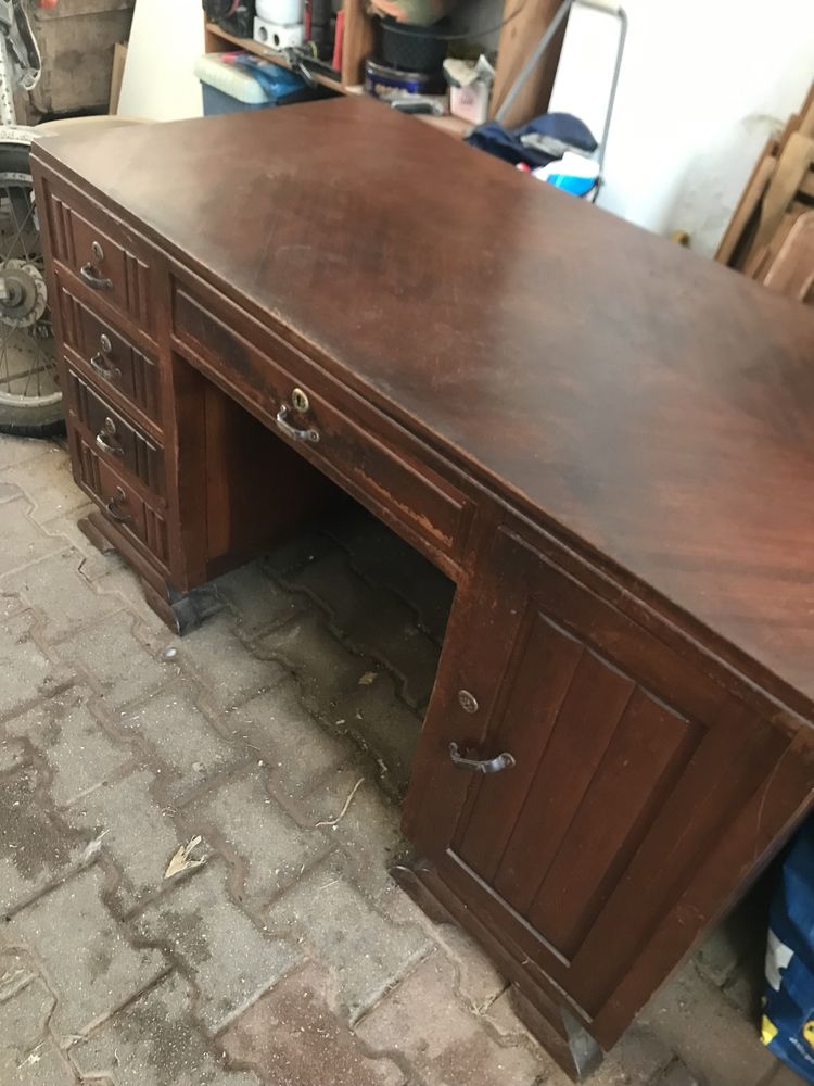 Secretaria de madeira vintage