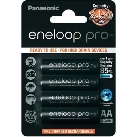 Аккумулятор АА аккумуляторные батарейки Panasonic Eneloop Pro AA 2450