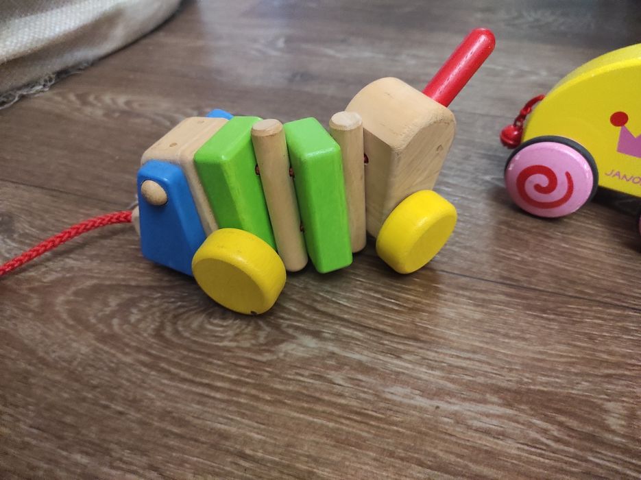 Каталка деревянная лев львёнок принцесса собачка