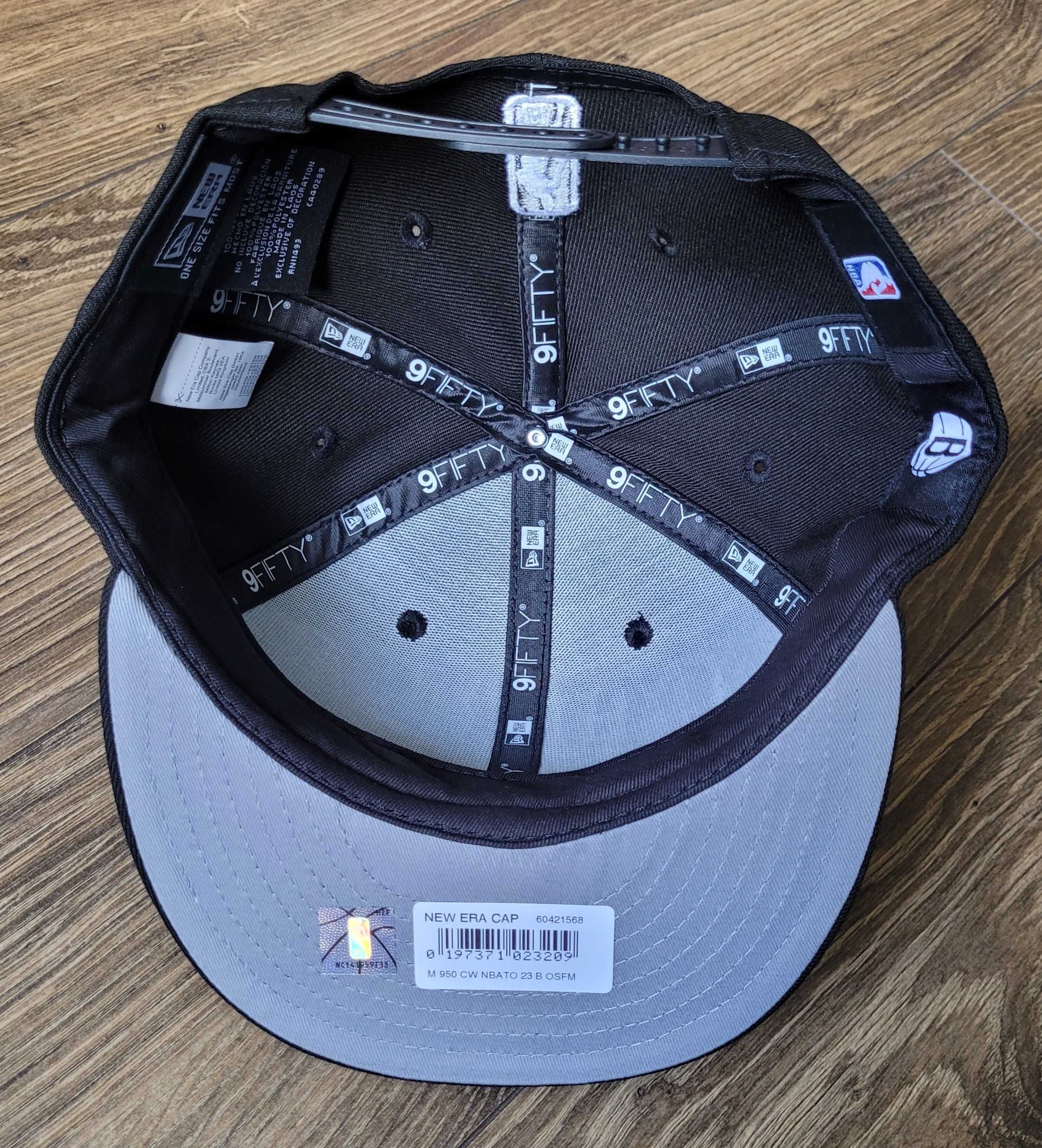 czapka z daszkiem New Era 9Fifty NBATO Brooklyn Nets NBA czarna NOWA