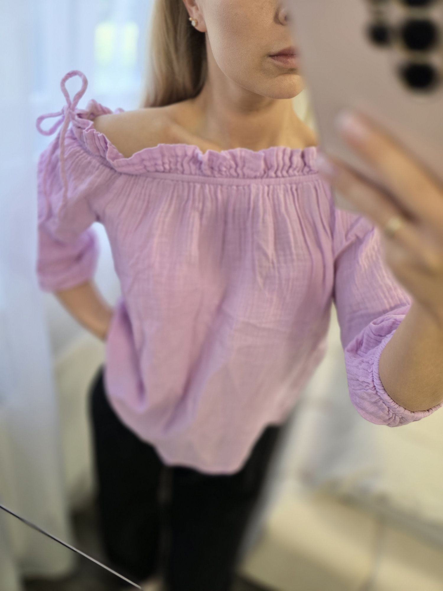 Fioletowa bluzka damska s only