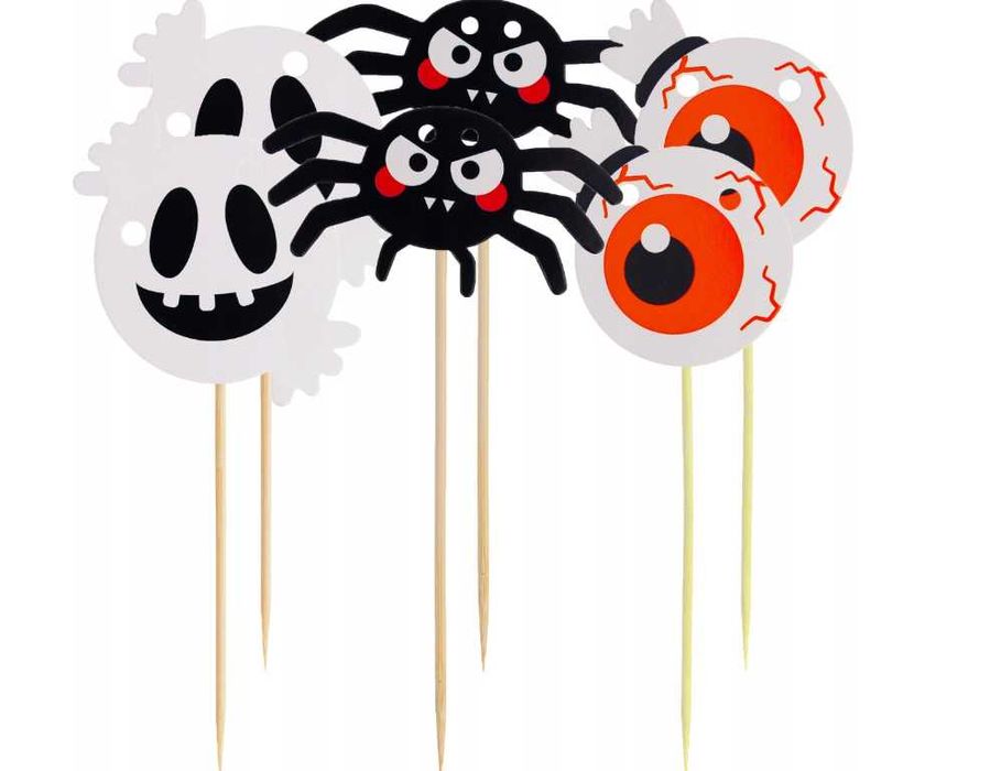HALLOWEEN Dekoracja ozdobna straszna ZESTAW Duch pająk balony