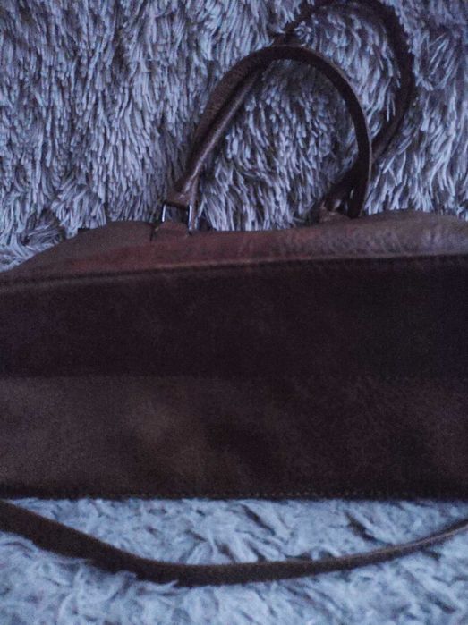 Duza brazowa wloska torebka j.nowa,tanio