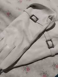Женские зимние кожаные перчатки
