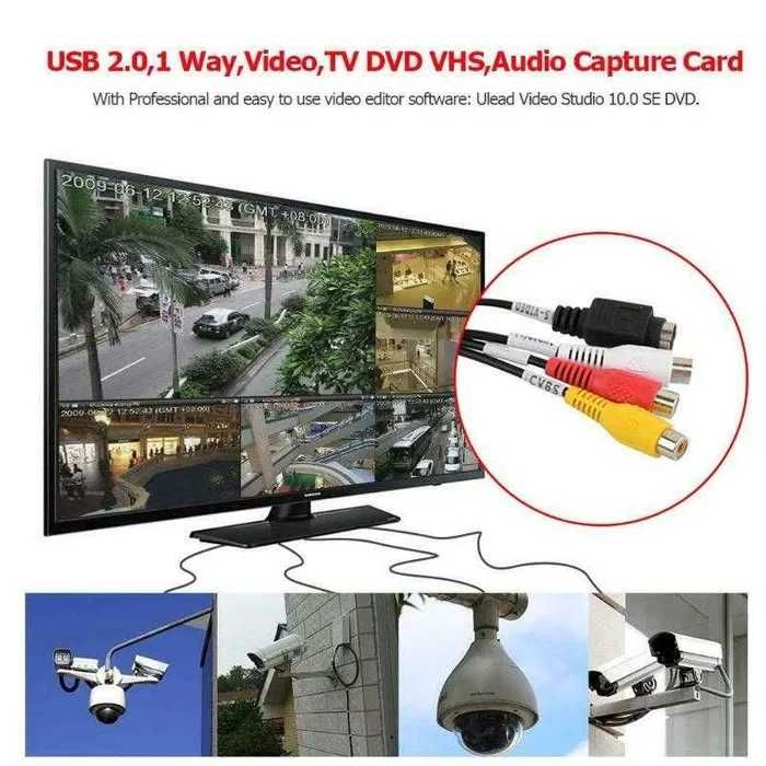 Карта видеозахвата Easy CAPture USB-RCA конвертер оцифровка c кассеты