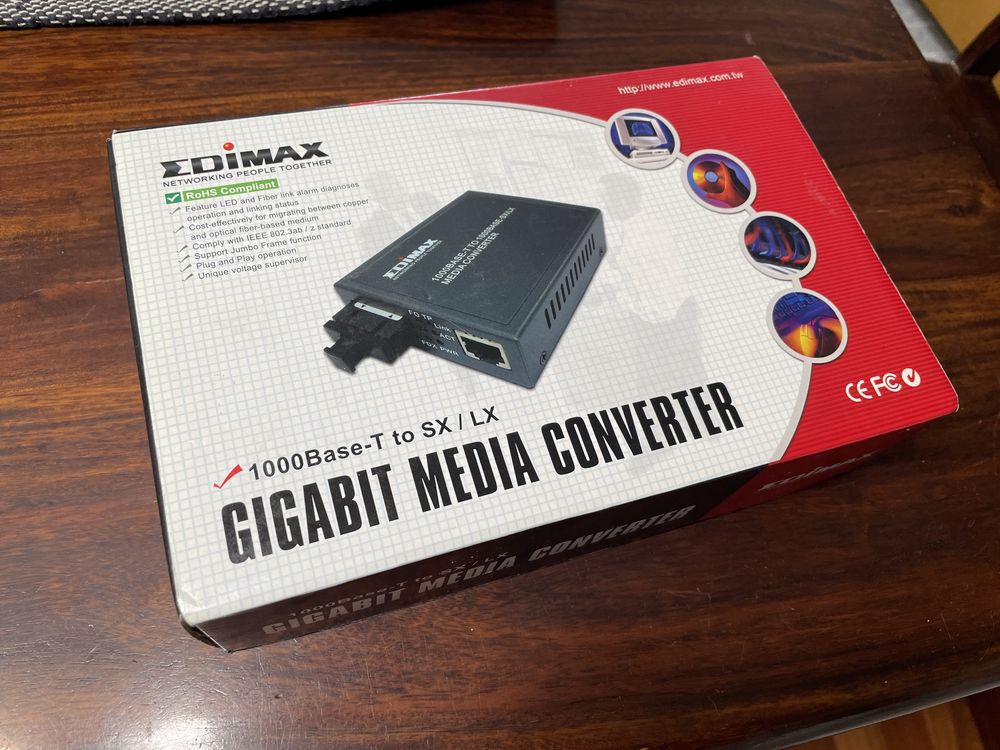 Gigabit Media Converter Edimax 1000Base-T