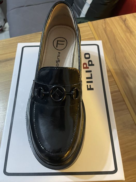 Nowe roz.38 !!! Mokasyny na platformie FILIPPO