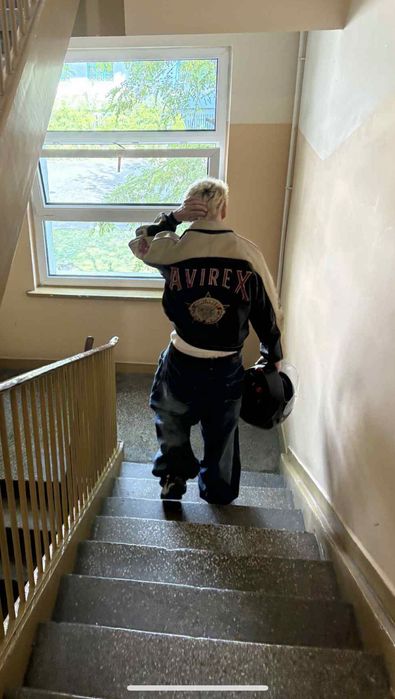 avirex skorzana kurtka leather jacket 90s usa