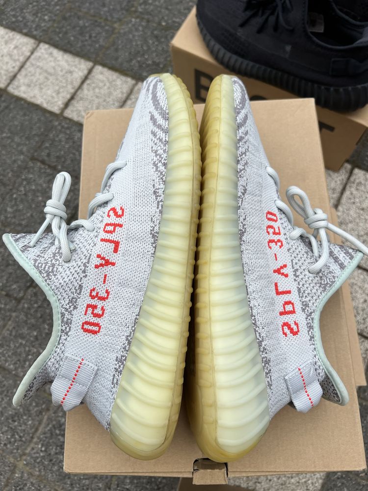 Adidas Yeezy Boost 350 V2 Blue Tint sneakersy niskie szare 46