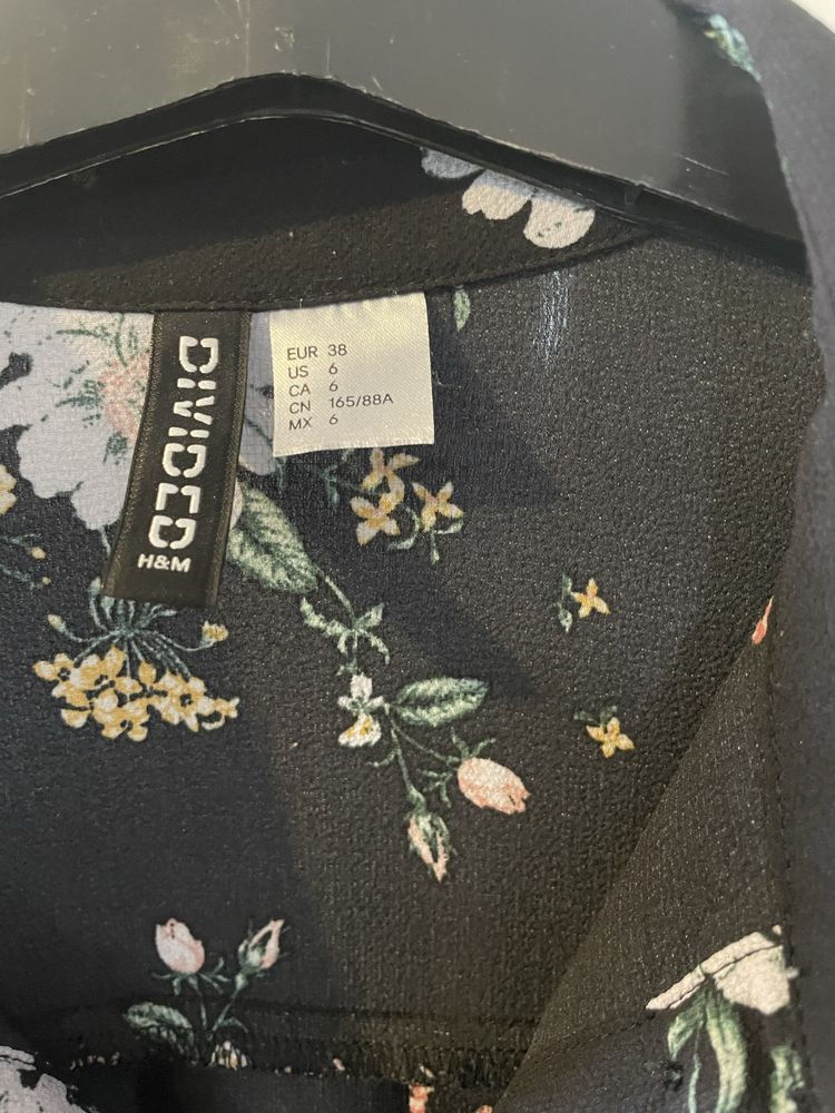 Sukienka / dluga koszula w kwiaty H&M