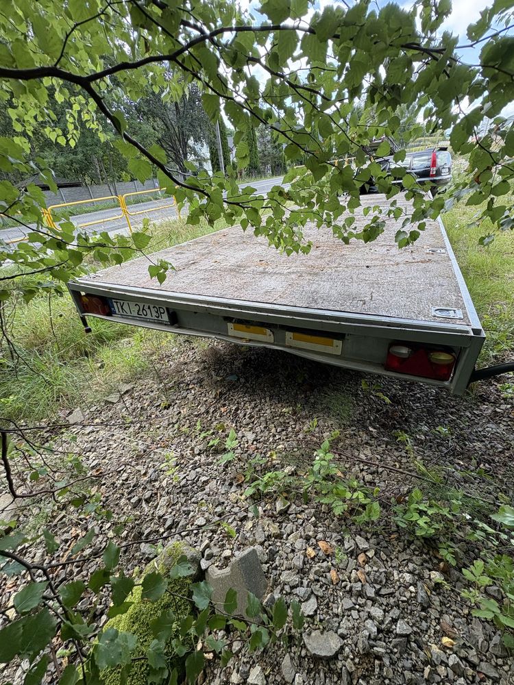 Laweta dwuosiowa z obrotnicą – solidna, ocynkowana