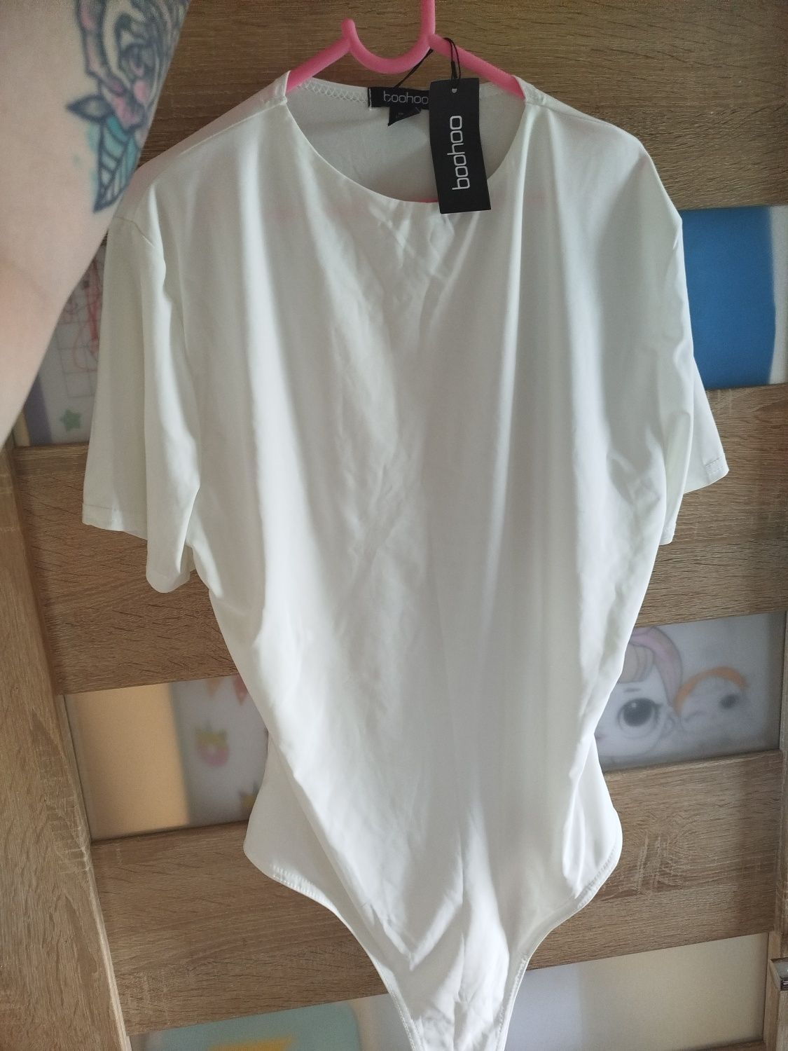 Damskie body biale