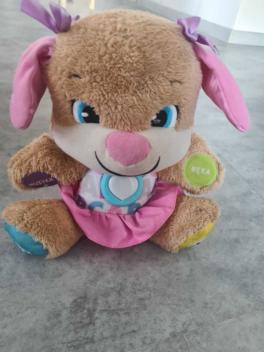 Miś uczniaczek Fisher price siostrzyczka szczeniaczka