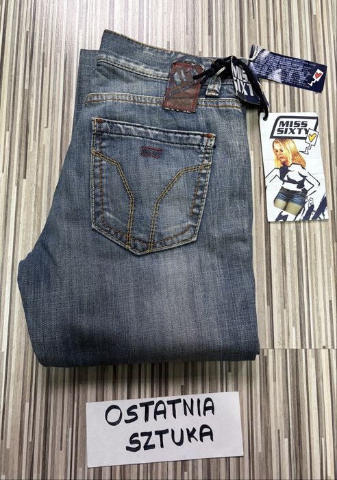 Spodnie damskie jeans roz.25 pas 70 cm Miss Sixty nowe niebieskie