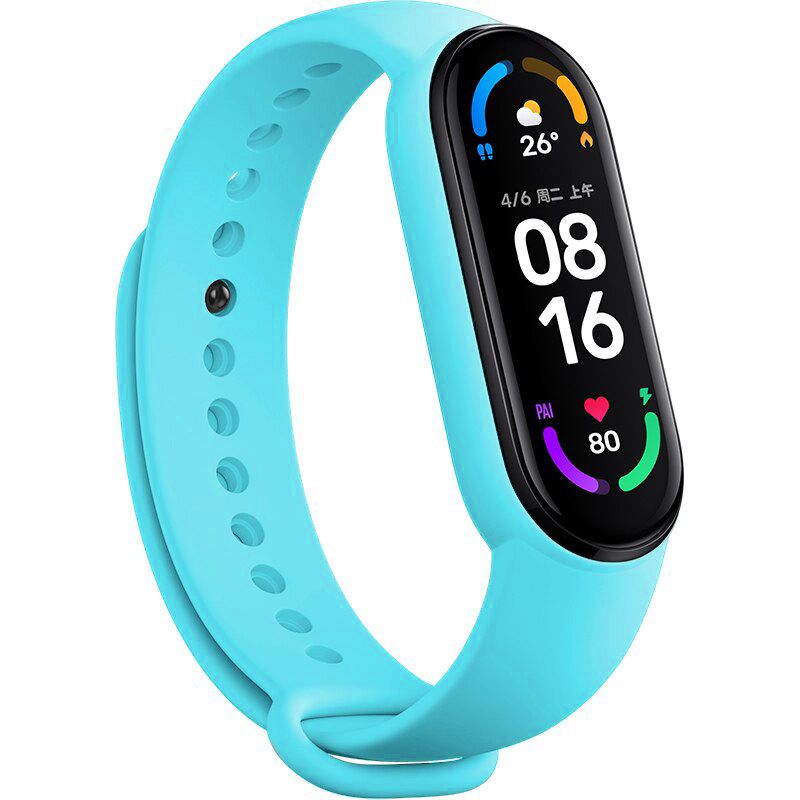 Opaska Do Xiaomi Mi Band 5/6/7 Jasnoniebieska