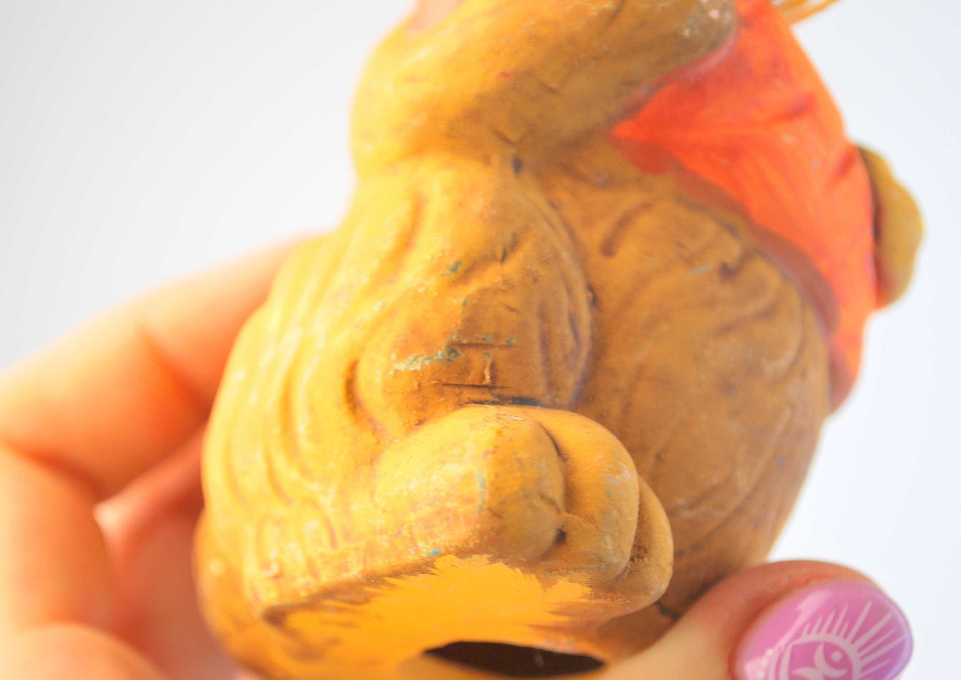 królik ceramiczny ozdoba świąteczna Wielkanoc wiosna retro rustykalny