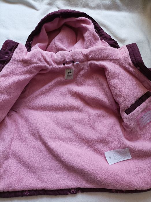 Kurtka zimowa gruba ciepła dla dziewczynki dziewczynka 110 C&A