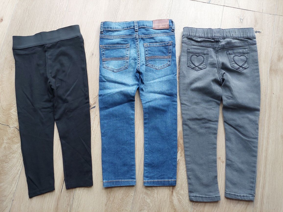 Denim Co. George 110  jeansy * rurki * jegginsy * zestaw 3 sztuk