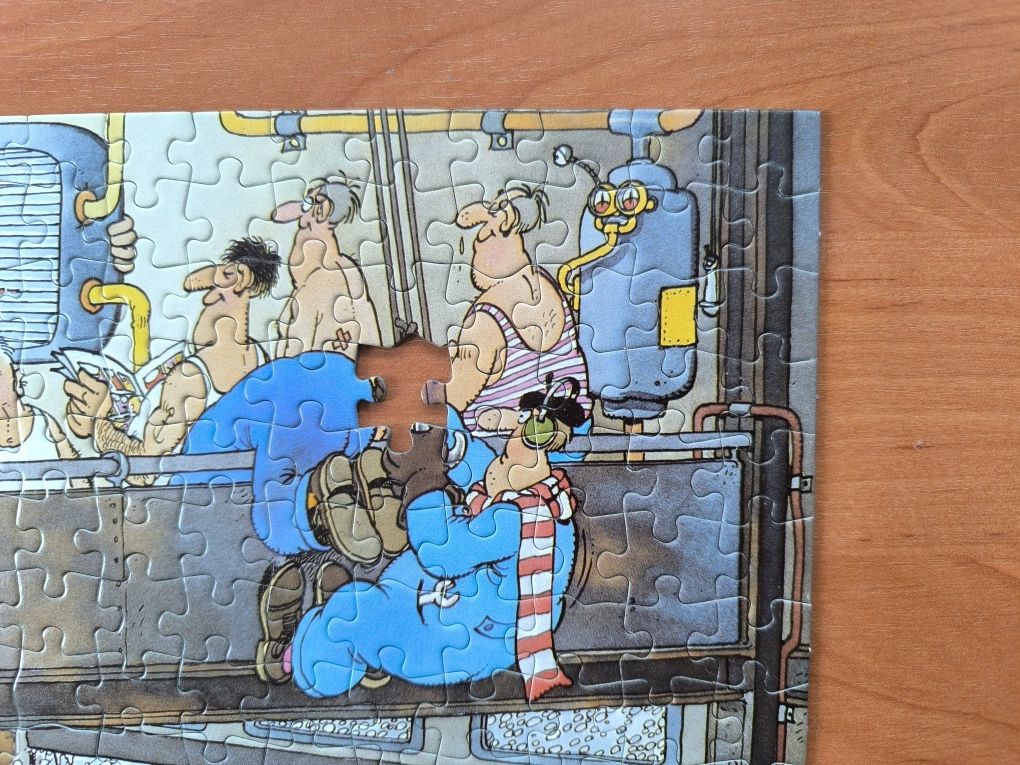 Puzzle 1500 Jan van Haasteren On the assembly line