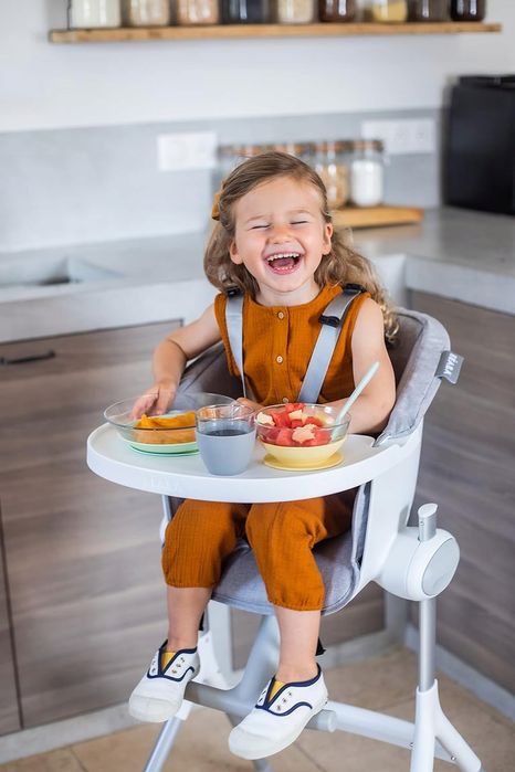 Zestaw do karmienia dziecka 4m+ – silikon + szkło, ergonomiczny