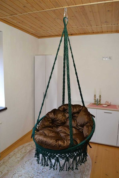 Підвісне крісло/ плетене крісло - гамак/ макраме/ крісло-гойдалка