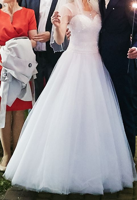 Suknia ślubna 162cm roz. 34-38