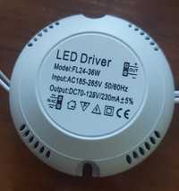 Драйвер светильника круглый 24-36*1W 230mA разъем 2 конт
