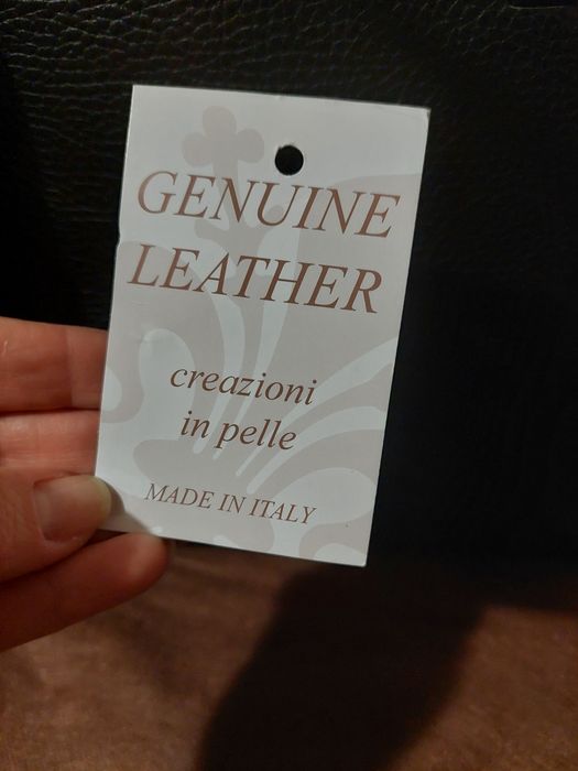 Шкіряна сумка Genuine Leather  (made in Italy)