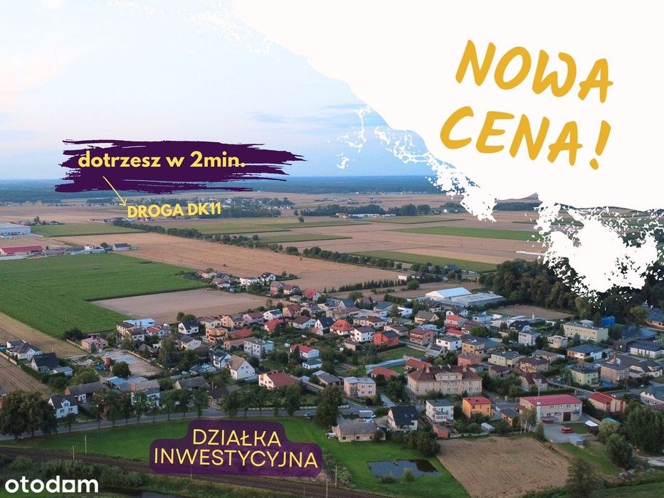 Działka inwestycyjna pod usługi – Łęka Opatowska | 5235m2