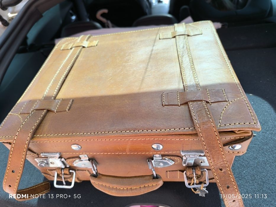 Mala antiga, viagem decoração como nova