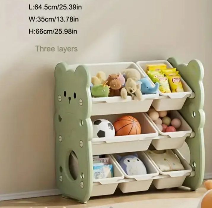 Органайзер для іграшок, стелаж дитячий, комод поличка