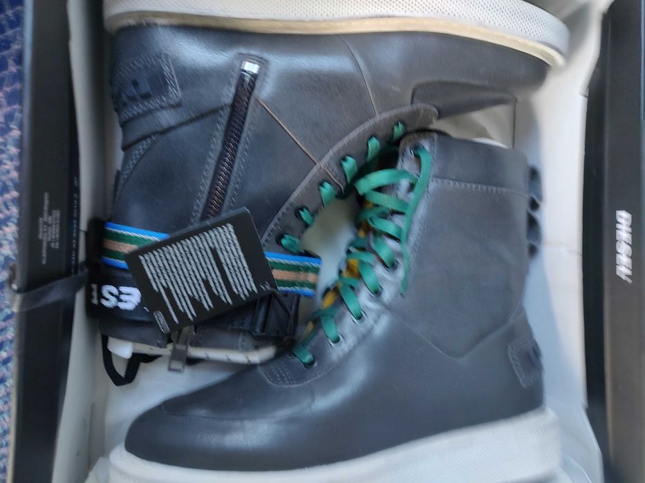 Diesel nowe kozaki męskie skórzane