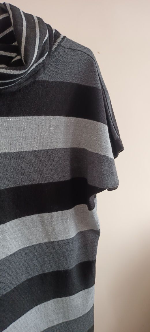 Jak nowy sweter sweterek w paski z błyszczącą nitką C&A L/xl 40/42