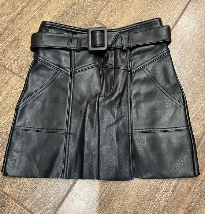 Кожаная юбка