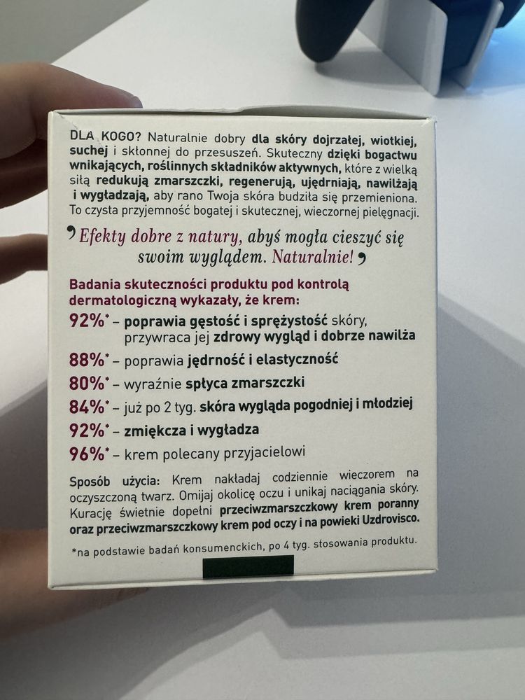 UZDROVISCO FITODOZUJĄCY Przeciwzmarszczkowy Wieczorny Krem 50ml