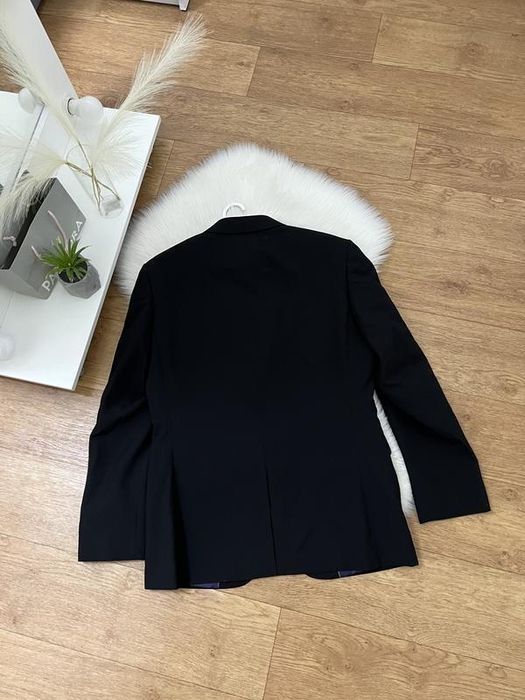 Чорний оверсайз базовий жакет піджак пиджак блайзер на підкладці