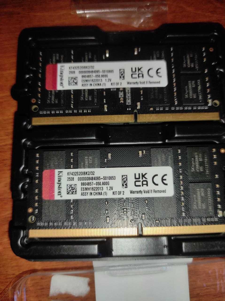 Нова оперативна пам'ять Kingston FURY 32 GB (2x16GB) DDR4 3200 MHz