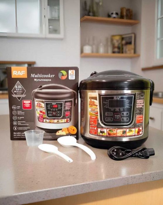 Мультиварка 6 літрів з антипригарним покриттям 12 програм
