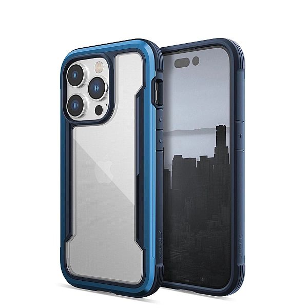Raptic X-Doria Shield Case etui iPhone 14 Pro pancerny pokrowiec niebi