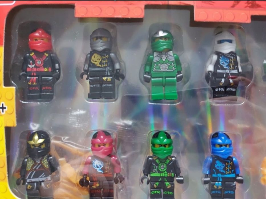 ZESTAW FIGUREK NINJAGO XXL 12 szt Ludziki Klocki Pasują do LEGO Nowe
